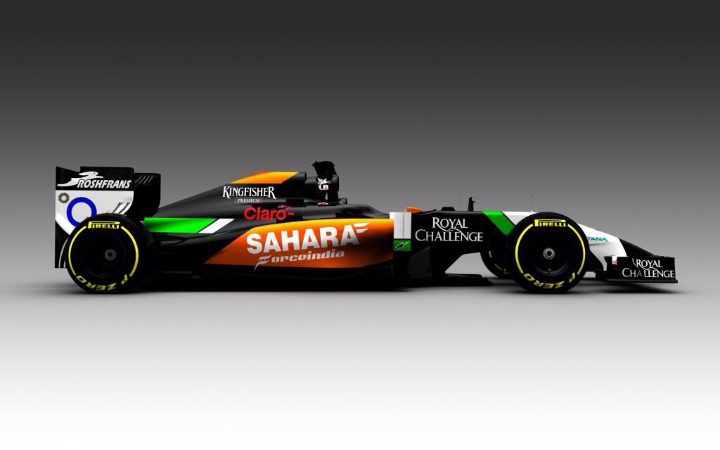 Sådan ser den nye VJM07 racer ud fra Force India
(Foto: Force India)